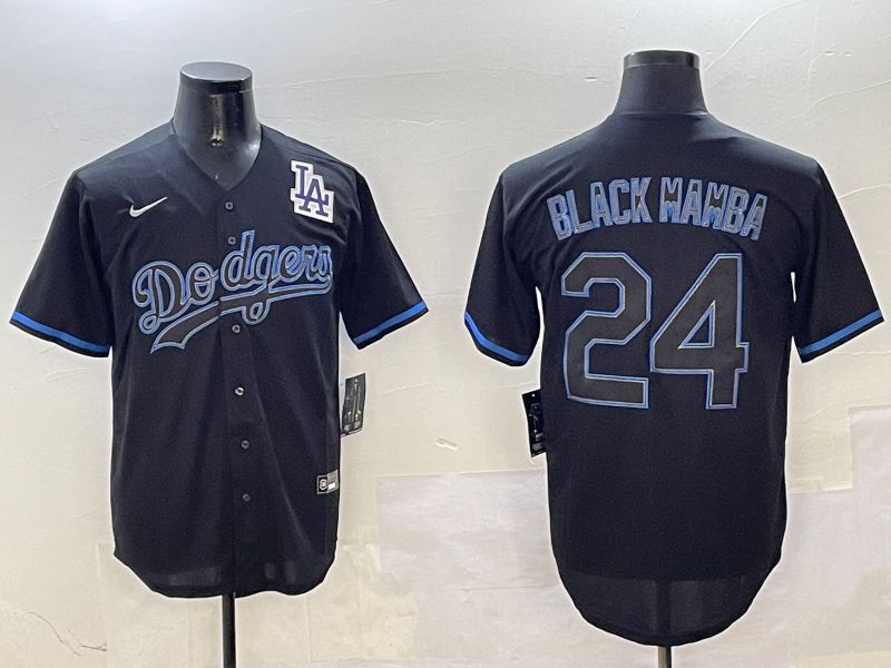 Men Los Angeles Dodgers #24 Black Mamba Black Classic Edition 2025 Nike MLB Jersey style 9
